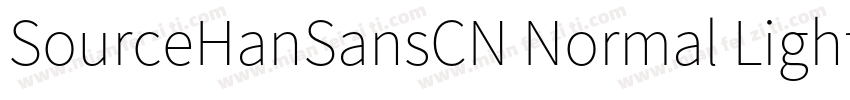 SourceHanSansCN Normal Light字体转换